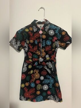 Disney Girls 5/6 Colorful Floral Sugar
Skull Zip-Up Dress